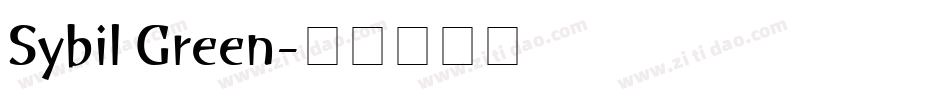 Sybil Green字体转换